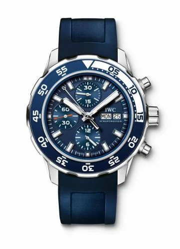 IWC Aquatimer Chronograph Stainless Steel / Blue / Rubber IW3767-11 (3767-11, IW376711)